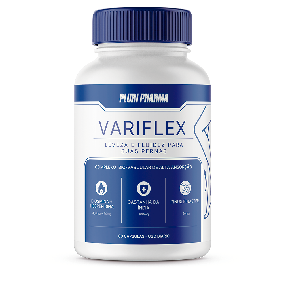 Frasco de Variflex da Pluri Pharma